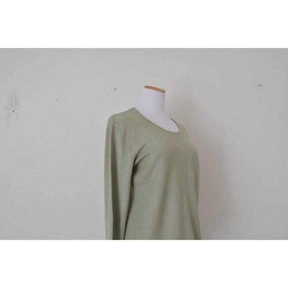 Vintage 90s Sage Acrylic/Nylon/Spandex Light Sweater size L - Picture 5 of 10